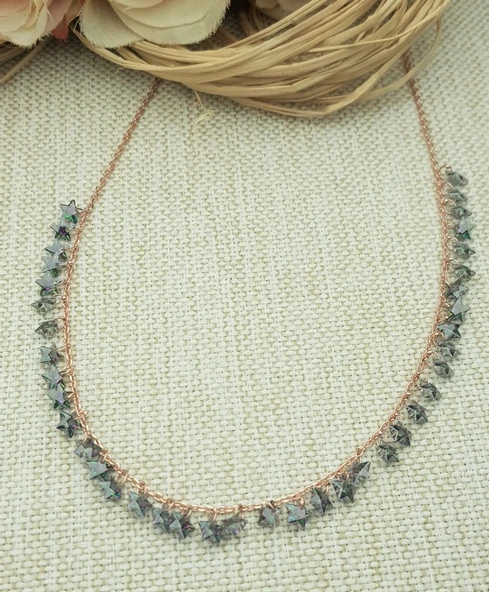 Mistik Topaz Taşlı Gümüş Kolye ürün görseli 1
