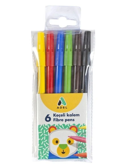 Adel Keçeli Kalem 6 Renk 2220 222001 ürün görseli 1