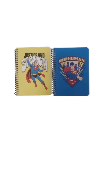 Keskin Color Superman Bloknot Not Defteri Spiralli A6 80 Yaprak Çizgili 140400-16 (36 Lı Paket) ürün görseli 1