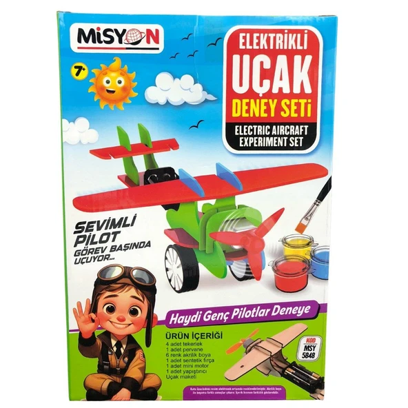 Misyon Deney Seti Elektrikli Uçak Msy-5848 ürün görseli 1