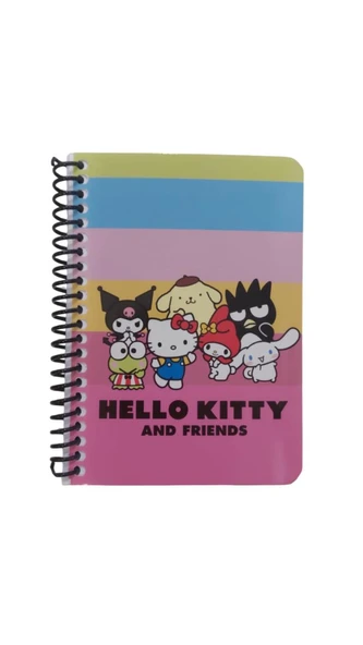 Keskin Color Hello And Friends Bloknot Not Defteri Spiralli A6 80 Yaprak Çizgili 140400-13 (36 Lı Paket) ürün görseli 1