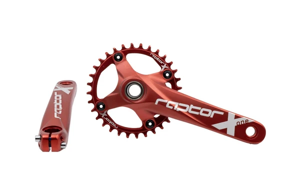 BİKE SKY RAPTOR 32T KIRMIZI Tekli Aynakol – MTB Dağ Bisikleti Krank, Alüminyum, ürün görseli 1