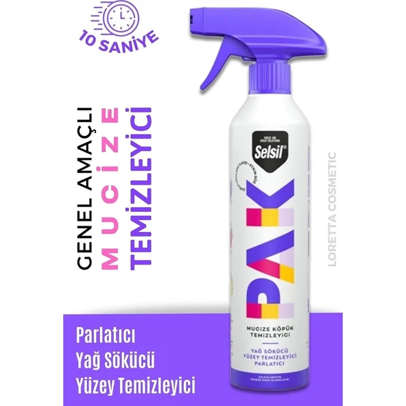 Selsil Pak 500 ml Mucize Köpük Temizleyici Sprey ürün görseli 1