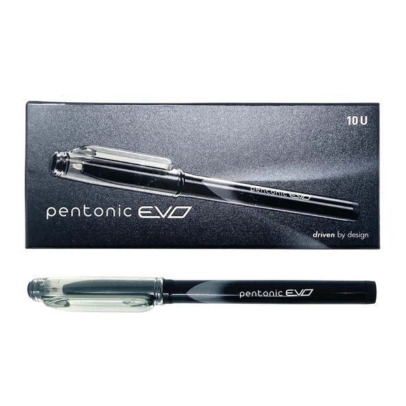 Pentonic Roller Kalem Evo 0.7 Mm Siyah (10 Lu Paket) ürün görseli 1