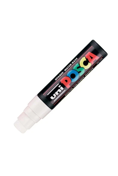 Uni-Ball Poster Boyama Kalemi Markörü Posca 15.0 Su Bazlı Beyaz Pc-17K (5 Li Paket) ürün görseli 1