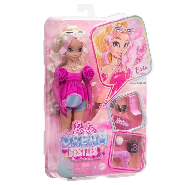 Mattel Oyuncak Barbie Dream Besties Ana Karakter Bebekleri Malibu Hyc21 (Karışık Model 1 Adet) ürün görseli 1
