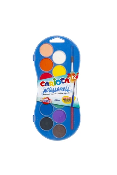 Carioca Sulu Boya 30 Mm 12 Renk 42404 ürün görseli 1