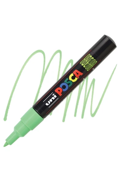 Uni-Ball Posca 0.7 Su Bazlı Poster Boyama Kalemi Markörü Açık Yeşil N Pc-1M (6 Lı Paket) ürün görseli 1
