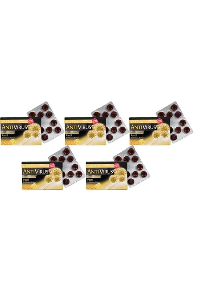 Cistus Antivirus Ballı Limonlu Pastil 5'Li PAKET (SKT:09/2028) ürün görseli 1