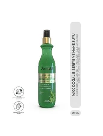 Dermokil %100 Doğal Biberiye Suyu Saç Güçlendirici Sprey 250 ml ürün görseli 1