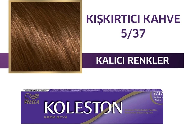 Wella Koleston Single Tüp Boya 5/37 Kışkırtıcı Kahve ürün görseli 1