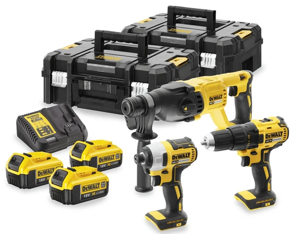 Dewalt DCK369M3T 18V Kömürsüz 3x4.0 Ah Akü 3'lü Makine Seti ürün görseli 1