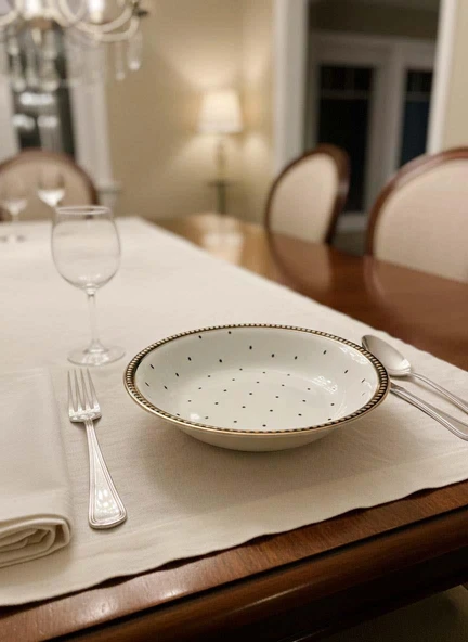 Seramik Yemek Tabağı Dijital Baskılı Desen 6’lı Set 19 cm Şık Dekoratif ürün görseli 1