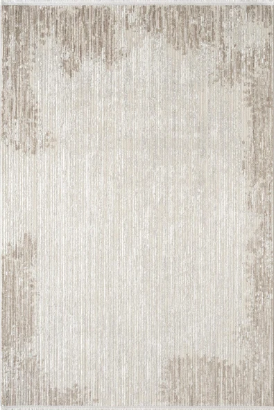 Leon LN010B Bej Halı Klasik Desen Pamuk Taban Akrilik Tozuaz Salon Yatak Odası Koridor Halısı 200 X 290 BEJ ürün görseli 1