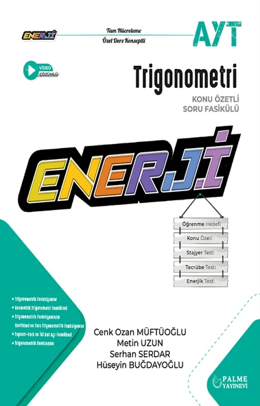 Palme YKS AYT Trigonometri Enerji Konu Özetli Soru Fasikülü Palme Yayınları ürün görseli 1
