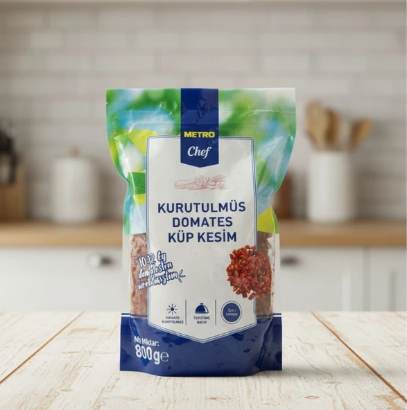 Metro Chef Kurutulmuş Küp Kesim Domates 800GR ürün görseli 1