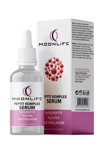 Moonlife %10 Peptit %2 Hya %2 Collagen Peptit Serum 30 ml ürün görseli 1