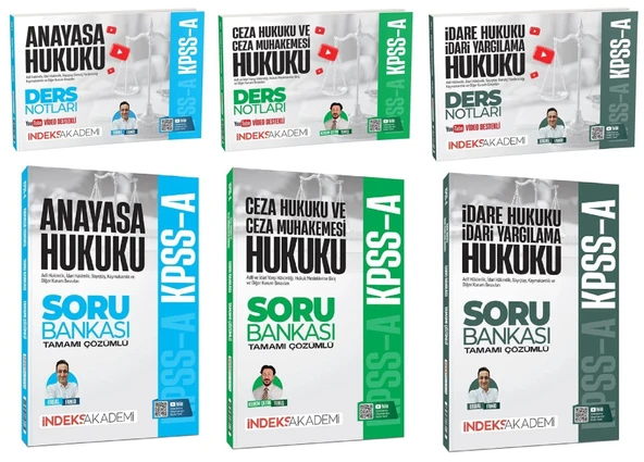 İndeks Akademi 2026 KPSS A Grubu Kamu Hukuku Video Ders Notları + Soru Bankası 6 lı Set İndeks Akademi Yayıncılık ürün görseli 1