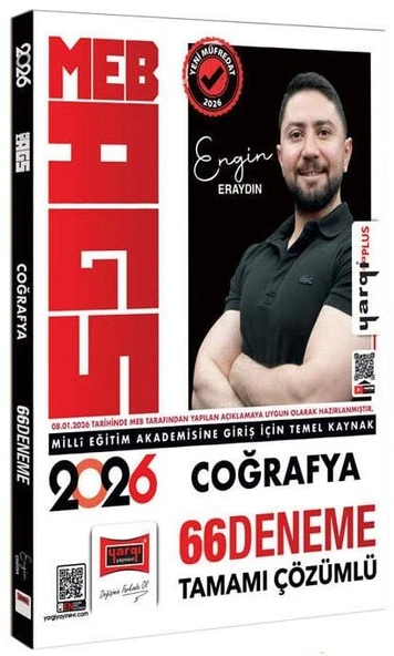 Yargı 2026 MEB-AGS Coğrafya 66 Deneme Çözümlü - Engin Eraydın Yargı Yayınları ürün görseli 1