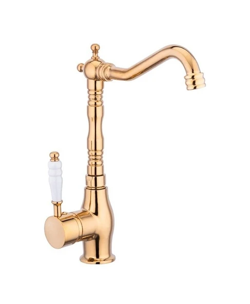 Porselen Kol Te Mix Se Lavabo & Mutfak Bataryası Altın ürün görseli 1