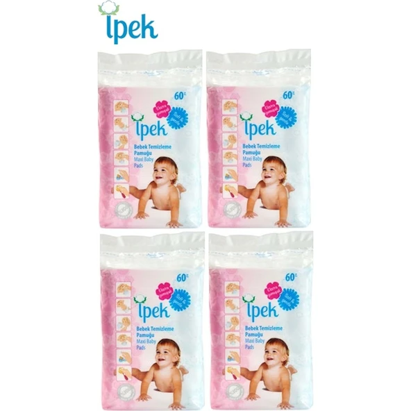 İpek Hidrofil Maxi Bebek Pedi 60'lı (4'lü Paket) ürün görseli 1