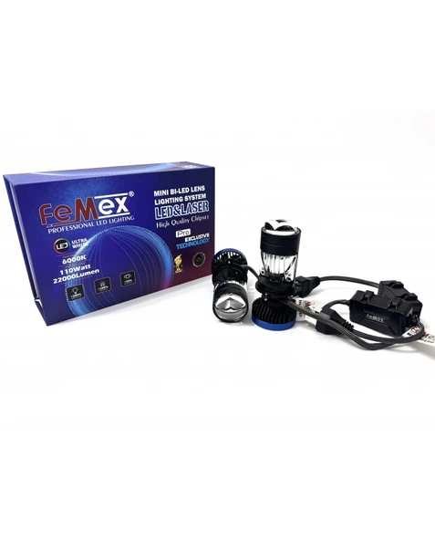 FEMEX Renault Kangoo 1 1997-2008 KISA VE UZUN FAR LED GT NANO Laser Mini Bi-Led ürün görseli 1