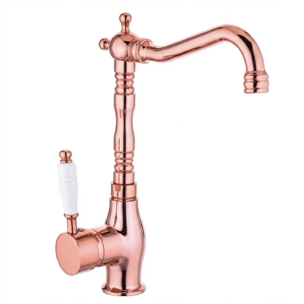Rose Pvd Porselen Kol Te Mix Se Lavabo & Mutfak Bataryası ürün görseli 1