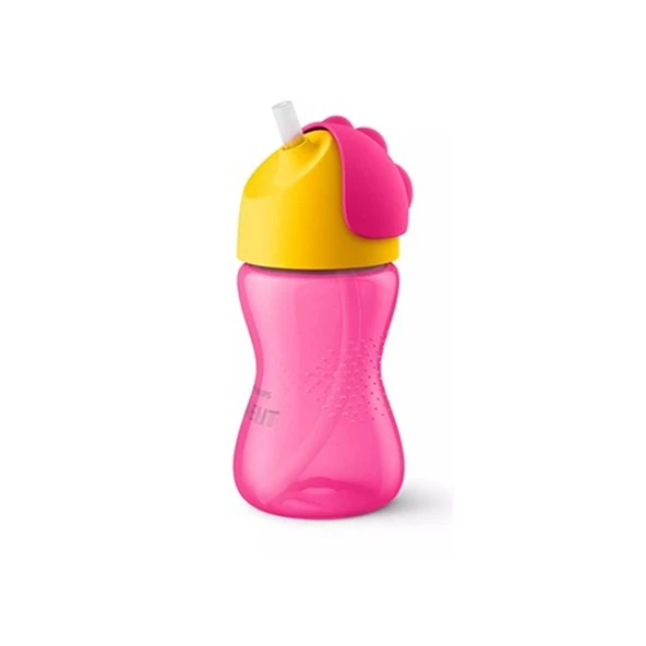 Philips Avent SCF79802 Desenli Pipetli Bardak 300 ml Kız Pembe ürün görseli 1