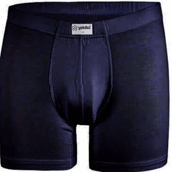 3'Lü Yıldız 320-321-322-323 Erkek Bambu Likralı Boxer  Lacivert 2XL ürün görseli 1