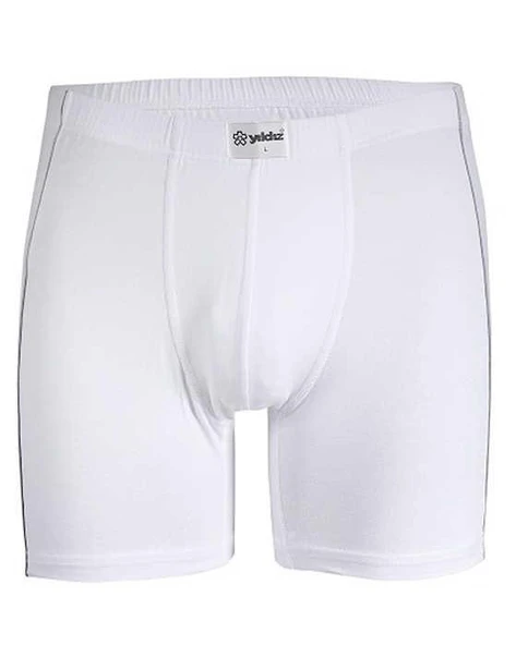 YILDIZ 105-106-107-108 Erkek Modal Biyeli Boxer - 1 Adet  Beyaz 2XL ürün görseli 1