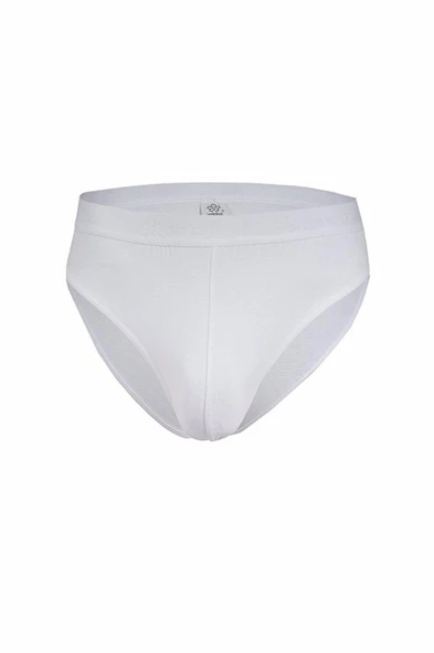 Yıldız Kemerli Modal Erkek Slip Külot Renkli  Beyaz L ürün görseli 1