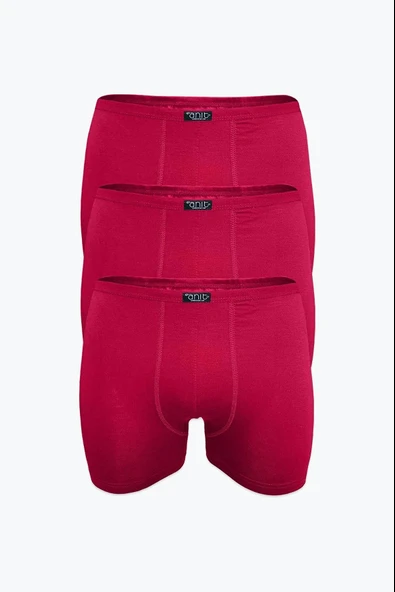 Anıt Erkek İnce Belli Bambu Likralı Boxer 1273 - 9 Adet  L Bordo ürün görseli 1