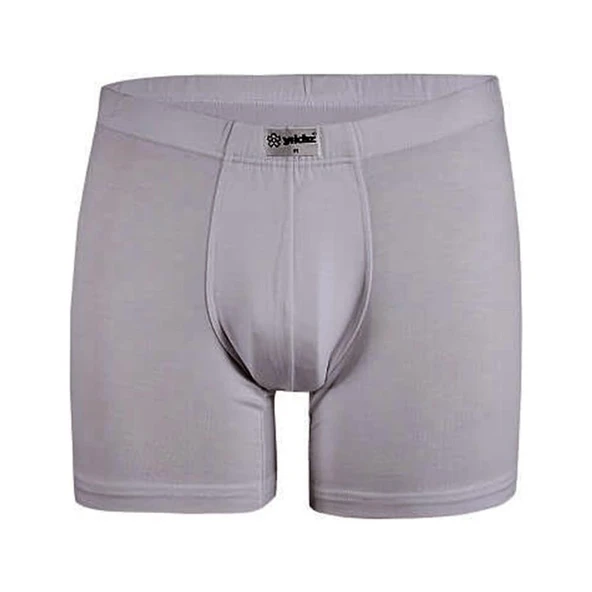 Yıldız 320-321-322-323 Erkek Bambu Likralı Boxer- 1 Adet  L Gri ürün görseli 1