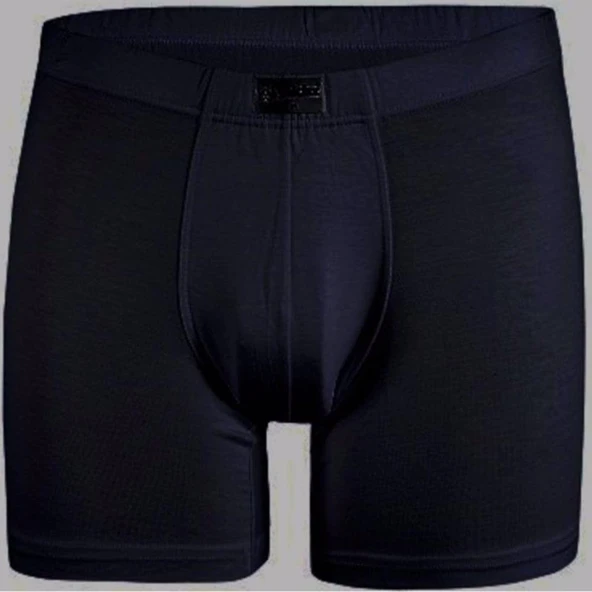 3'Lü Yıldız 320-321-322-323 Erkek Bambu Likralı Boxer  Siyah M ürün görseli 1