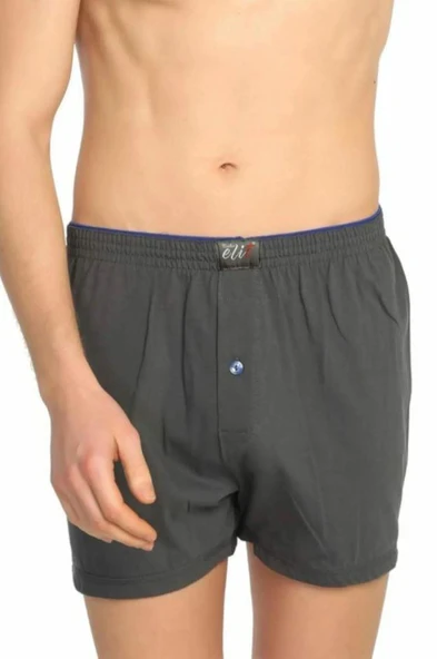 6'Lı Tutku Elit Havlu Bel 1101 Düğmeli Erkek Boxer  2XL Füme ürün görseli 1