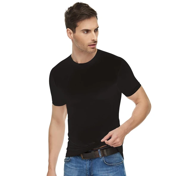 6'Lı TUTKU Elit Elastan Sıfır Yaka Fanila 1301  Siyah 2XL ürün görseli 1