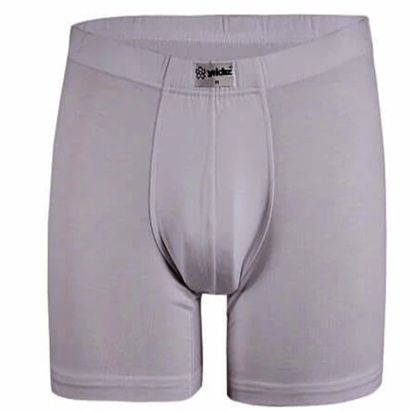 3'Lü Yıldız 320-321-322-323 Erkek Bambu Likralı Boxer  Gri 2XL ürün görseli 1