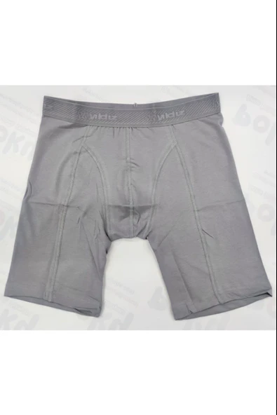 3'Lü YILDIZ 160-161-162 Erkek Modal Uzun Paça Boxer  L Gri ürün görseli 1