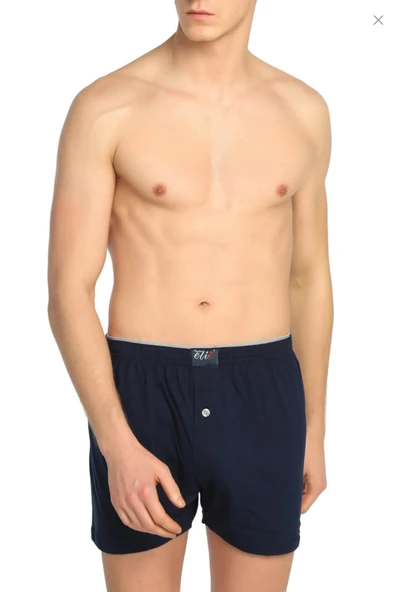 3'Lü Tutku Elit Havlu Bel 1101 Düğmeli Erkek Boxer  Lacivert 2XL ürün görseli 1