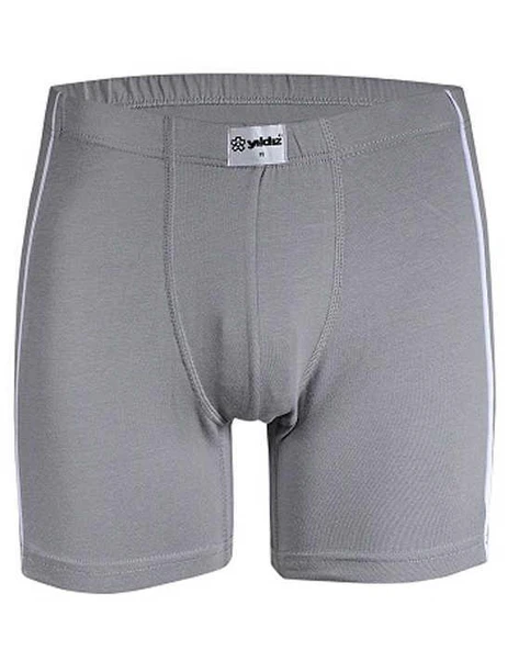 3'Lü YILDIZ 105-106-107-108 Erkek Modal Biyeli Boxer  XL Gri ürün görseli 1