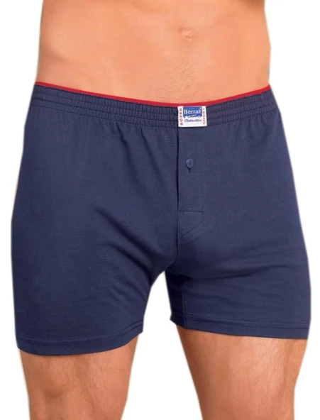 Berrak 1099 Düğmeli Erkek Penye Boxer 6'Lı   Lacivert 2XL ürün görseli 1