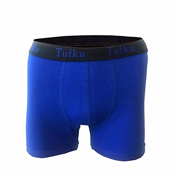 6 Adet Tutku Erkek Elastan Spor Boxer  Lacivert S ürün görseli 1