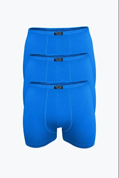 Anıt Erkek İnce Belli Bambu Likralı Boxer 1273 - 3 Adet  L İndigo ürün görseli 1