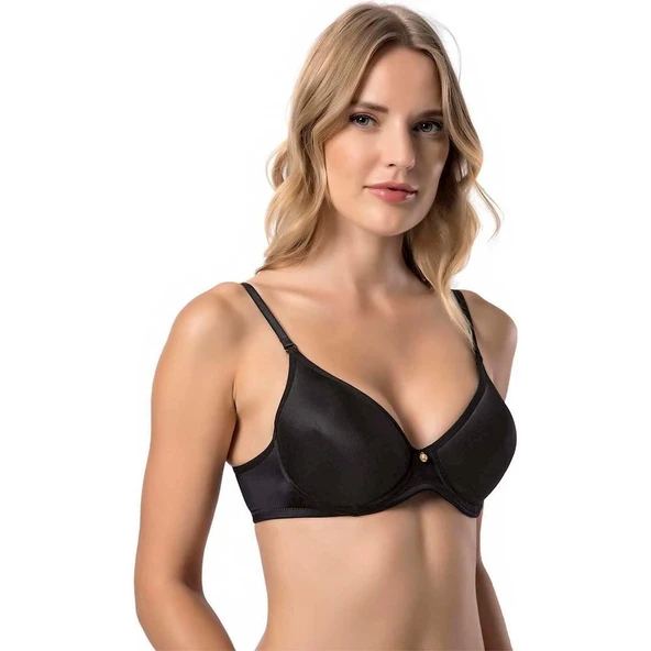 Le Jardin Fanetta Soft Cup Taşlı Büyük Beden Sütyen 9405  Siyah 95B ürün görseli 1