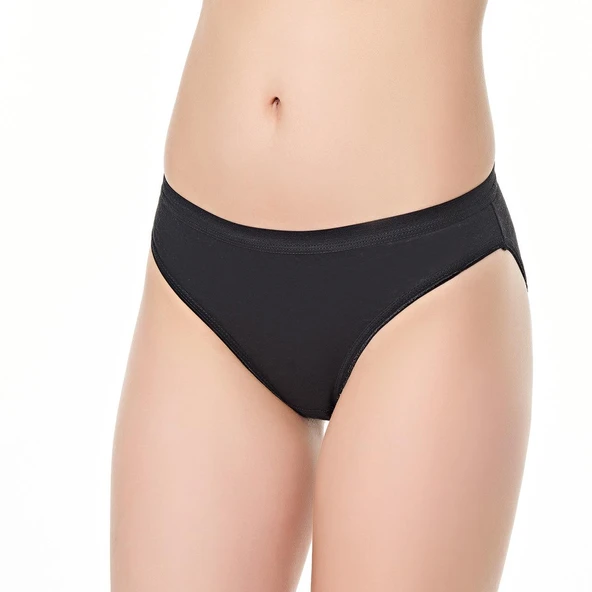 6 Adet Tutku Suyolu Bikini  Siyah Standart ürün görseli 1