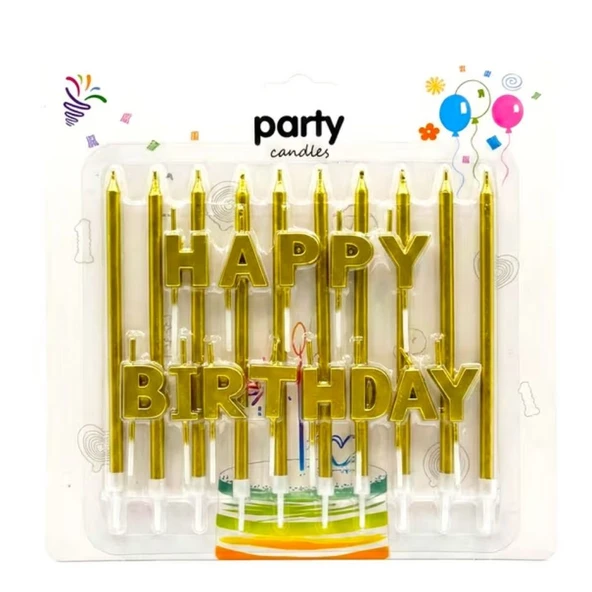 Happy Birthday Gold Mum Set - Resim 2