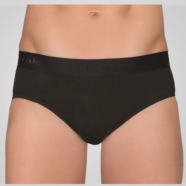 Berrak 1071 Beli Lastikli Pamuklu Erkek Külot Slip 3'Lü   XL Siyah ürün görseli 1
