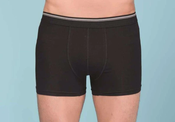 Berrak 1097 Erkek Likralı Esnek Boxer 6'Lı   Siyah L ürün görseli 1
