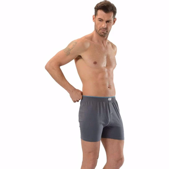 Jiber Havlu Kemer Penye Boxer 3'lü - 127  M Füme ürün görseli 1