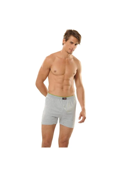 Jiber Havlu Kemer Penye Boxer 6'lı - 127  L Gri ürün görseli 1